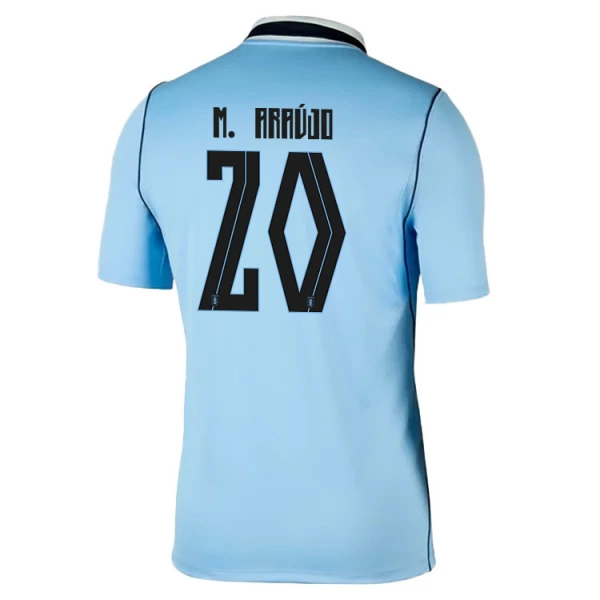 Camisola Uruguai Maximiliano Araujo 20 Homem Equipamento 1ª Mundial 2026 Camisola Uruguai Maximiliano Araujo 20 Homem Equipamento 1ª Mundial 2026