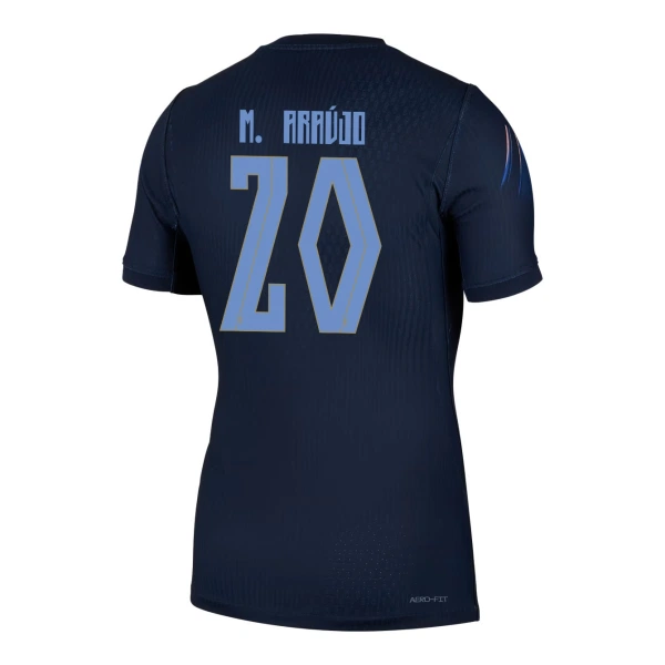 Camisola Uruguai Maximiliano Araujo 20 Homem Equipamento 2ª Mundial 2026 Camisola Uruguai Maximiliano Araujo 20 Homem Equipamento 2ª Mundial 2026