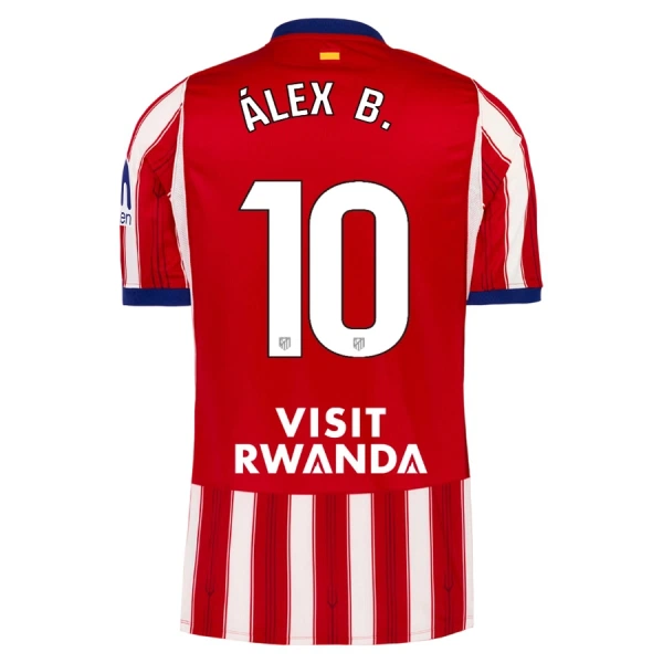 Camisola Atlético Madrid Alex B. 10 Homem Equipamento 1ª 2026-27 Camisola Atlético Madrid Alex B. 10 Homem Equipamento 1ª 2026-27