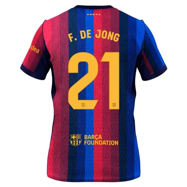 Camisola FC Barcelona Frenkie de Jong 21 Homem Equipamento 1ª 2026-27 Camisola FC Barcelona Frenkie de Jong 21 Homem Equipamento 1ª 2026-27