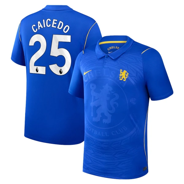 Camisola Chelsea Caicedo 25 Homem Equipamento 1ª 2026-27 Camisola Chelsea Caicedo 25 Homem Equipamento 1ª 2026-27