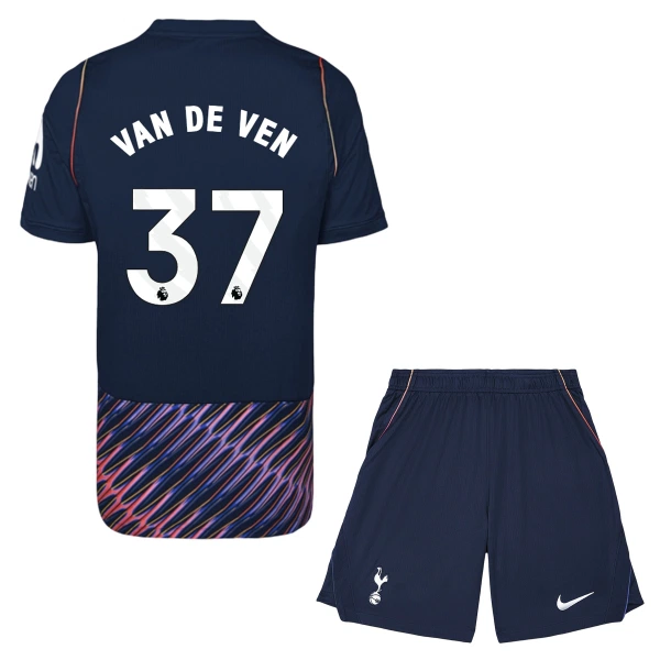 Camisola Tottenham Hotspur Van De Ven 37 Criança Equipamento 2ª 2026-27 Camisola Tottenham Hotspur Van De Ven 37 Criança Equipamento 2ª 2026-27