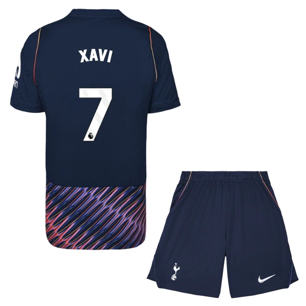 Camisola Tottenham Hotspur Xavi 7 Criança Equipamento 2ª 2026-27 Camisola Tottenham Hotspur Xavi 7 Criança Equipamento 2ª 2026-27