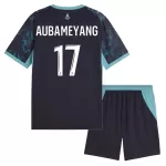 Camisola Olympique Marseille Aubameyang 17 Criança Equipamento 2ª 2026-27