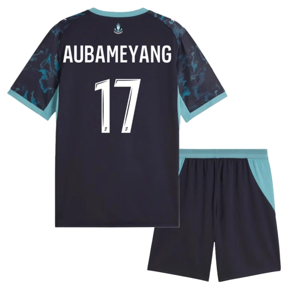 Camisola Olympique Marseille Aubameyang 17 Criança Equipamento 2ª 2026-27 Camisola Olympique Marseille Aubameyang 17 Criança Equipamento 2ª 2026-27