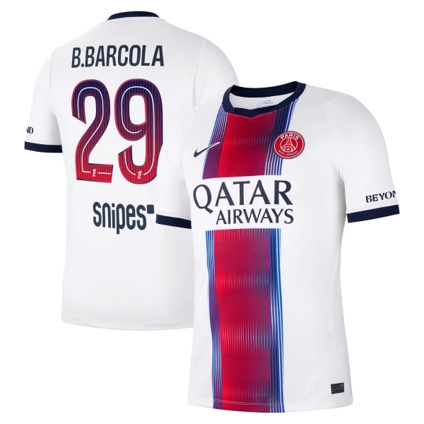 Camisola Paris Saint-Germain Bradley Barcola 29 Homem Equipamento 2ª 2026-27 Camisola Paris Saint-Germain Bradley Barcola 29 Homem Equipamento 2ª 2026-27