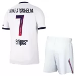 Camisola Paris Saint-Germain Kvaratskhelia 7 Criança Equipamento 2ª 2026-27