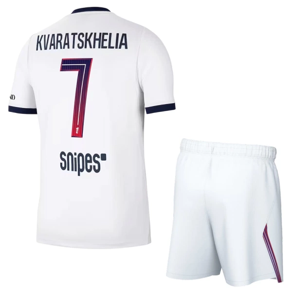 Camisola Paris Saint-Germain Kvaratskhelia 7 Criança Equipamento 2ª 2026-27 Camisola Paris Saint-Germain Kvaratskhelia 7 Criança Equipamento 2ª 2026-27