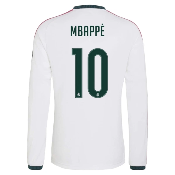 Camisola Manga Comprida Real Madrid Mbappé 10 Homem Equipamento 1ª 2026-27 Camisola Manga Comprida Real Madrid Mbappé 10 Homem Equipamento 1ª 2026-27