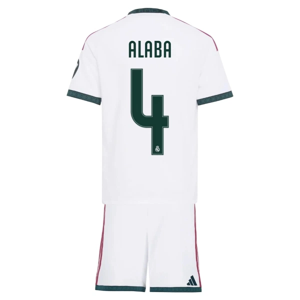Camisola Real Madrid Alaba 4 Criança Equipamento 1ª 2026-27 Camisola Real Madrid Alaba 4 Criança Equipamento 1ª 2026-27