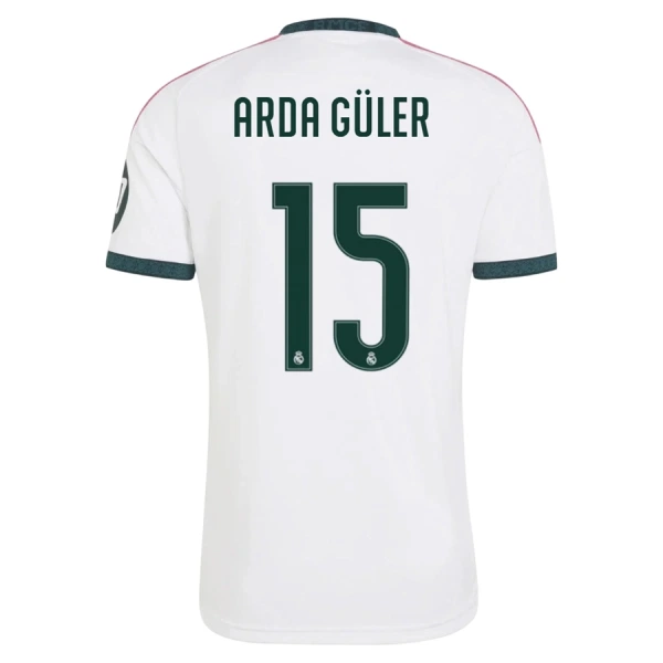 Camisola Real Madrid Arda Guler 15 Homem Equipamento 1ª 2026-27 Camisola Real Madrid Arda Guler 15 Homem Equipamento 1ª 2026-27