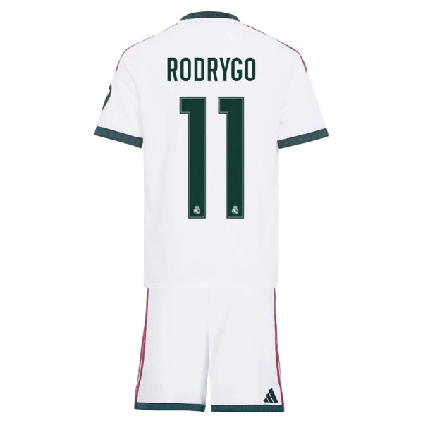 Camisola Real Madrid Rodrygo 11 Criança Equipamento 1ª 2026-27 Camisola Real Madrid Rodrygo 11 Criança Equipamento 1ª 2026-27