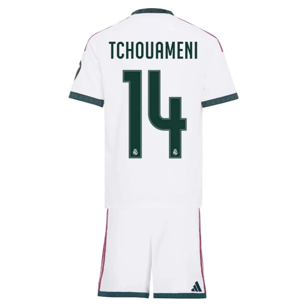 Camisola Real Madrid Tchouaméni 14 Criança Equipamento 1ª 2026-27 Camisola Real Madrid Tchouaméni 14 Criança Equipamento 1ª 2026-27