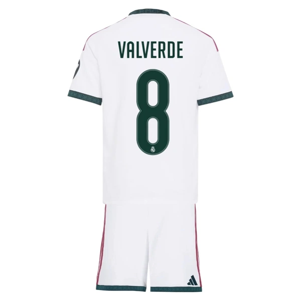 Camisola Real Madrid Valverde 8 Criança Equipamento 1ª 2026-27 Camisola Real Madrid Valverde 8 Criança Equipamento 1ª 2026-27