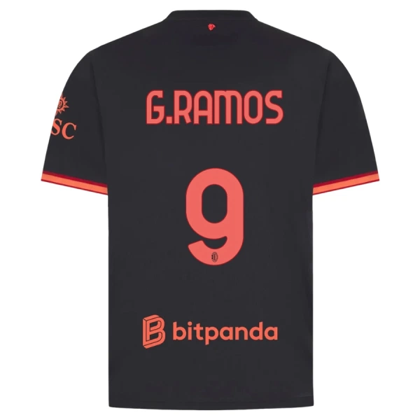 Camisola AC Milan G. Ramos 9 Homem Equipamento 3ª 2026-27 Camisola AC Milan G. Ramos 9 Homem Equipamento 3ª 2026-27