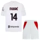Camisola AC Milan Modrić 14 Criança Equipamento 2ª 2026-27 Camisola AC Milan Modrić 14 Criança Equipamento 2ª 2026-27