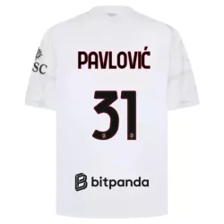 Camisola AC Milan Pavlovic 31 Homem Equipamento 2ª 2026-27 Camisola AC Milan Pavlovic 31 Homem Equipamento 2ª 2026-27