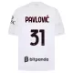 Camisola AC Milan Pavlovic 31 Homem Equipamento 2ª 2026-27