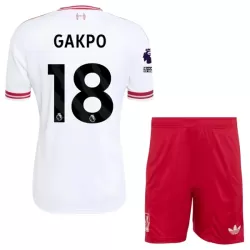 Camisola Liverpool Gakpo 18 Criança Equipamento 2ª 2026-27 Camisola Liverpool Gakpo 18 Criança Equipamento 2ª 2026-27