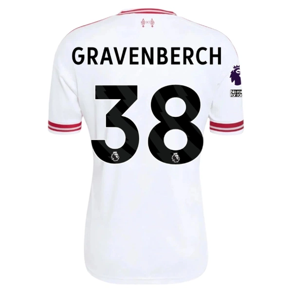 Camisola Liverpool Gravenberch 38 Homem Equipamento 2ª 2026-27 Camisola Liverpool Gravenberch 38 Homem Equipamento 2ª 2026-27