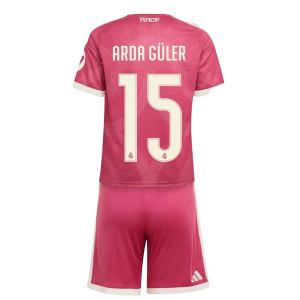 Camisola Real Madrid Arda Guler 15 Criança Equipamento 3ª 2026-27