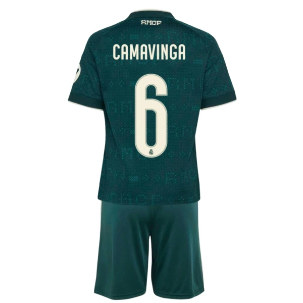 Camisola Real Madrid Camavinga 6 Criança Equipamento 2ª 2026-27