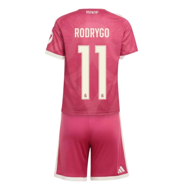 Camisola Real Madrid Rodrygo 11 Criança Equipamento 3ª 2026-27 Camisola Real Madrid Rodrygo 11 Criança Equipamento 3ª 2026-27