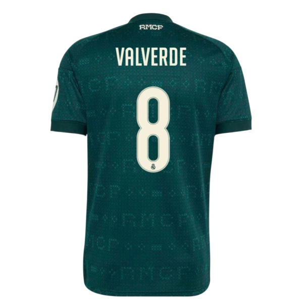 Camisola Real Madrid Valverde 8 Homem Equipamento 2ª 2026-27