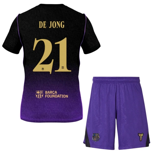 Camisola FC Barcelona Frenkie de Jong 21 Criança Equipamento 2ª 2026-27 Camisola FC Barcelona Frenkie de Jong 21 Criança Equipamento 2ª 2026-27