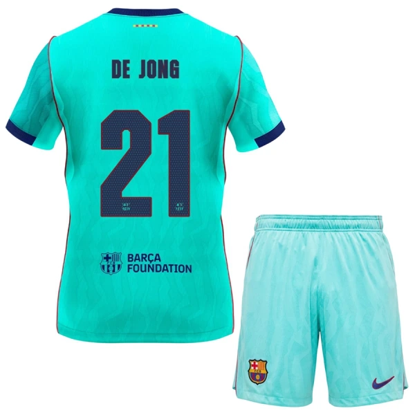 Camisola FC Barcelona Frenkie de Jong 21 Criança Equipamento 3ª 2026-27 Camisola FC Barcelona Frenkie de Jong 21 Criança Equipamento 3ª 2026-27