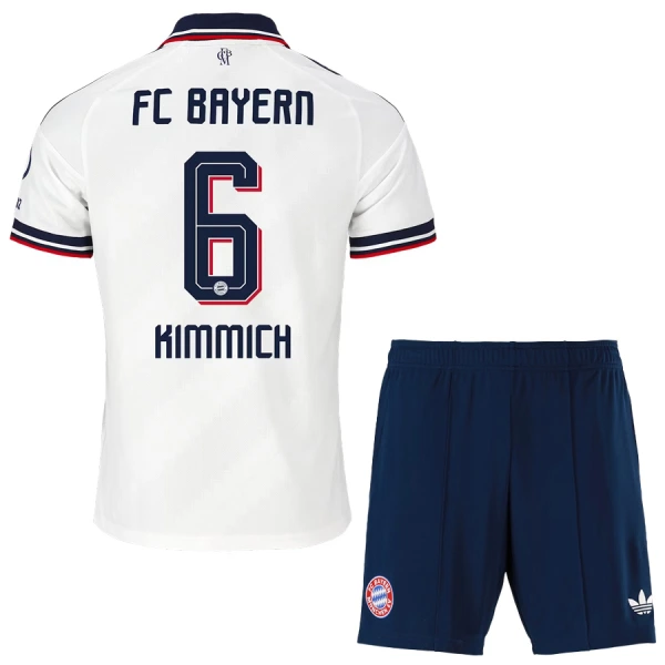 Camisola FC Bayern de Munique Kimmich 6 Criança Equipamento 2ª 2026-27 Camisola FC Bayern de Munique Kimmich 6 Criança Equipamento 2ª 2026-27