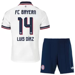 Camisola FC Bayern de Munique Luis Díaz 14 Criança Equipamento 2ª 2026-27