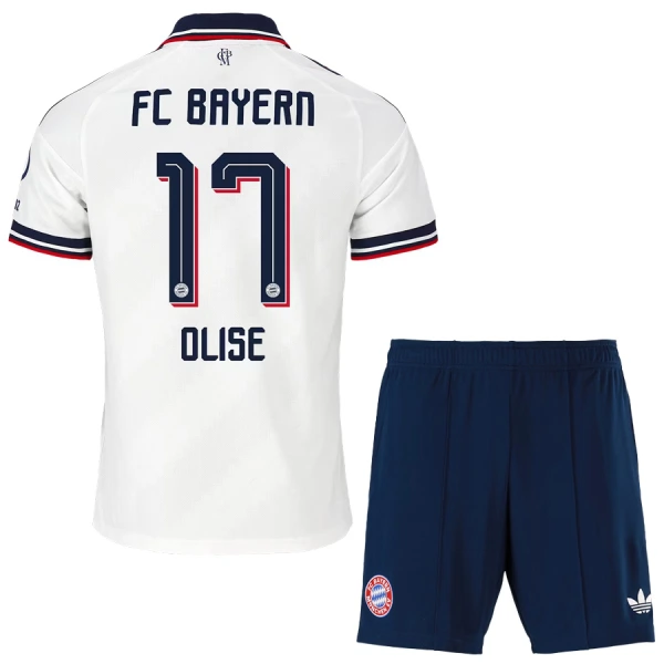 Camisola FC Bayern de Munique Olise 17 Criança Equipamento 2ª 2026-27