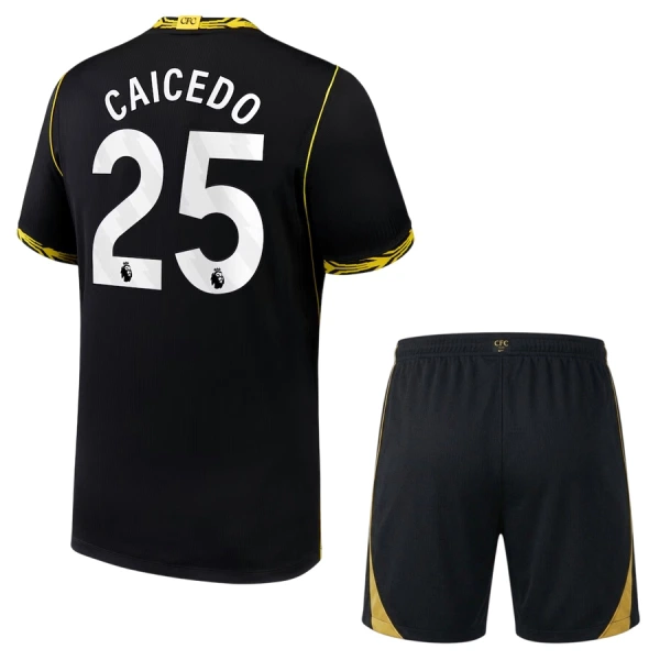 Camisola Chelsea Caicedo 25 Criança Equipamento 2ª 2026-27