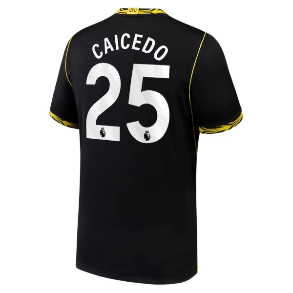 Camisola Chelsea Caicedo 25 Criança Equipamento 2ª 2026-27