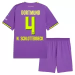 Camisola Borussia Dortmund N. Schlotterbeck 4 Criança Equipamento 3ª 2026-27