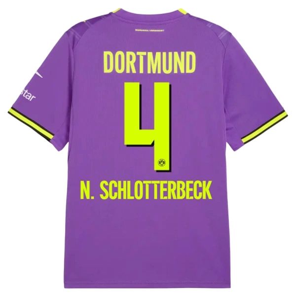 Camisola Borussia Dortmund N. Schlotterbeck 4 Homem Equipamento 3ª 2026-27 Camisola Borussia Dortmund N. Schlotterbeck 4 Homem Equipamento 3ª 2026-27