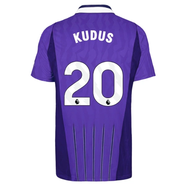 Camisola Tottenham Hotspur Kudus 20 Homem Equipamento 3ª 2026-27 Camisola Tottenham Hotspur Kudus 20 Homem Equipamento 3ª 2026-27