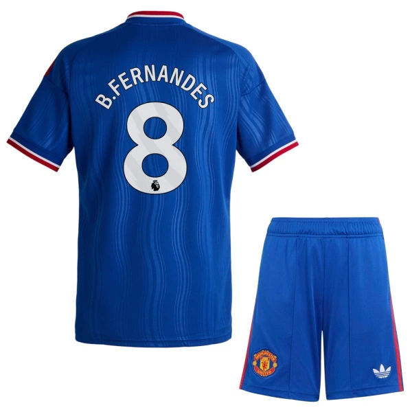 Camisola Manchester United Bruno Fernandes 8 Criança Equipamento 2ª 2026-27