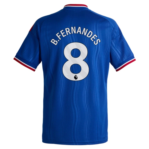 Camisola Manchester United Bruno Fernandes 8 Criança Equipamento 2ª 2026-27
