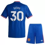 Camisola Manchester United Sesko 30 Criança Equipamento 2ª 2026-27