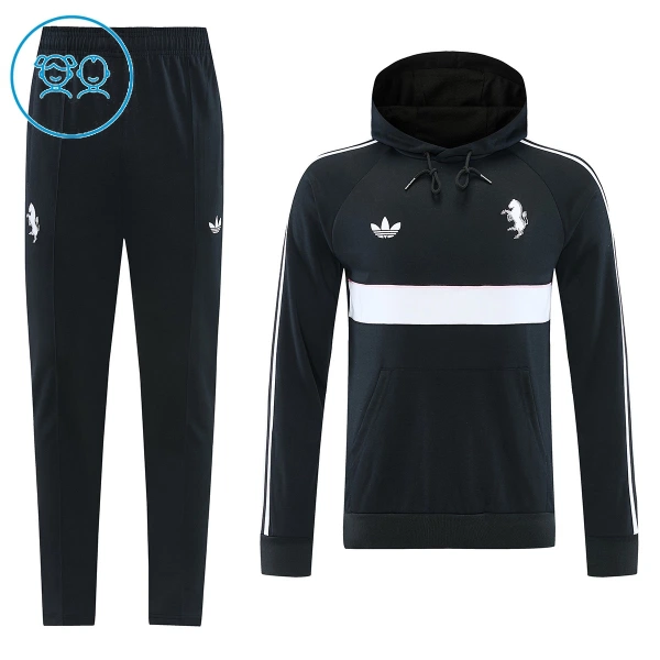 Capuz Conjunto de Moletom de Treino Juventus Criança 2026-27 Preta