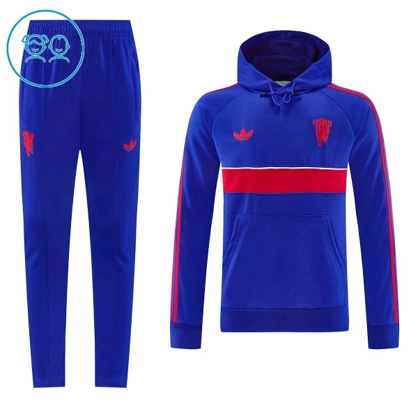 Capuz Conjunto de Moletom de Treino Manchester United Criança 2026-27 Azul