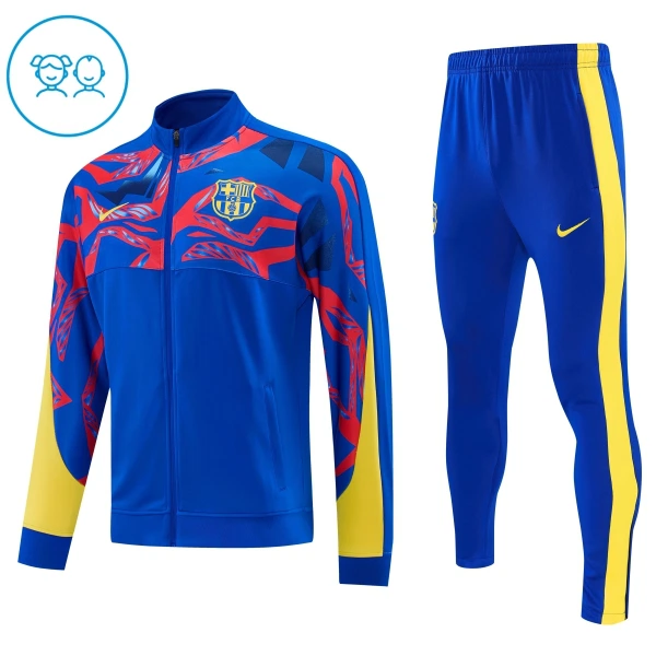 Casaco de Treino Conjunto Barcelona Criança 2026-27 Azul