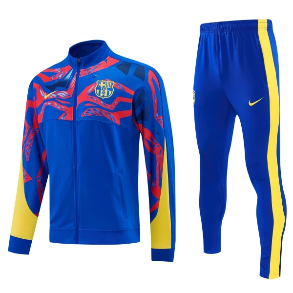 Casaco de Treino Conjunto Barcelona Homem 2026-27 Azul