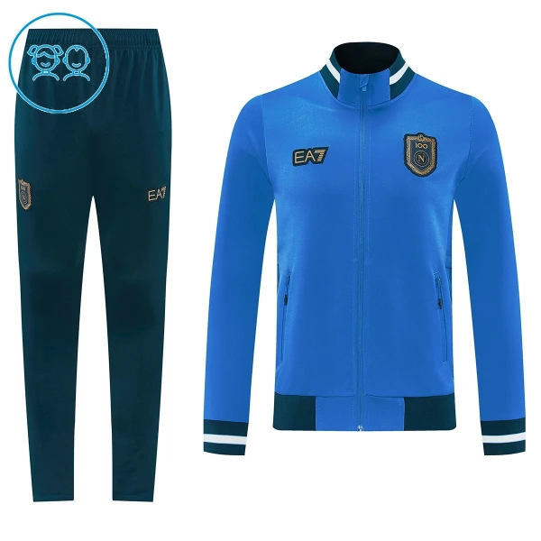 Casaco de Treino Conjunto Napoli Criança 2026-27 Azul Casaco de Treino Conjunto Napoli Criança 2026-27 Azul