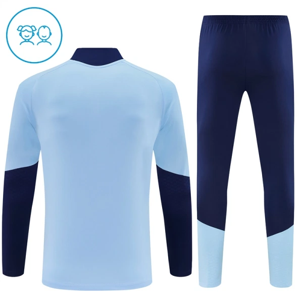 Conjunto de Moletom de Treino Ajax Amsterdam Criança Quarto-Zíper 2026-27 Azul