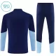 Conjunto de Moletom de Treino Ajax Amsterdam Criança Quarto-Zíper 2026-27 Azul