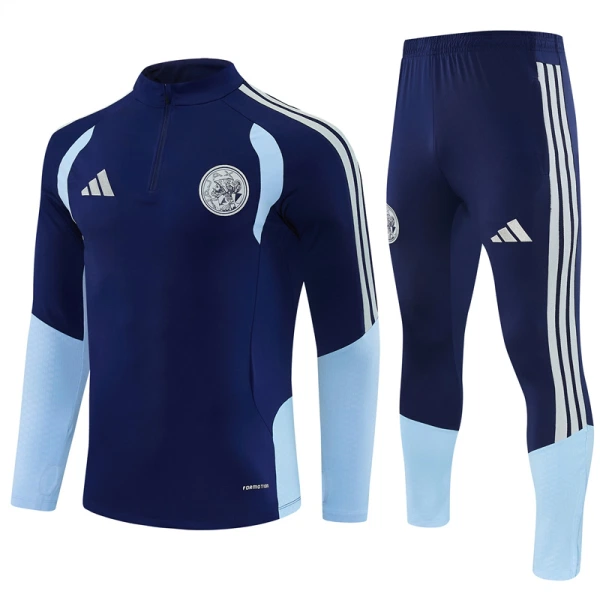 Conjunto de Moletom de Treino Ajax Amsterdam Homem Quarto-Zíper 2026-27 Azul