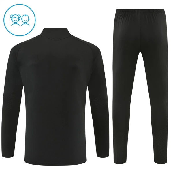 Conjunto de Moletom de Treino Arsenal Criança Quarto-Zíper 2026-27 Preta